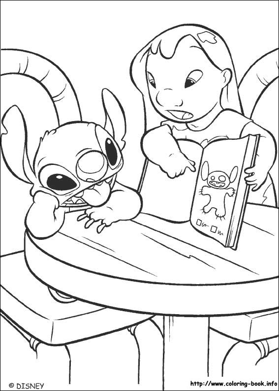 Lilo and Stitch coloring picture